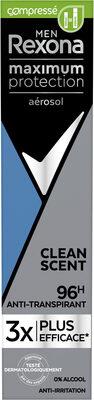 REXONA MEN Déodorant Homme Spray Anti-Transpirant Compressé Maximum Protection Clean Scent 100ml
