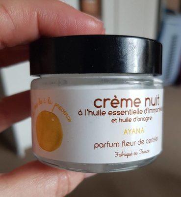 Ayana crème nuit parfum fleur de cerisier