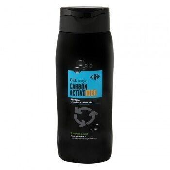 Gel de baño carbon activo men