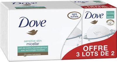 Dove Savon Pain de Toilette Micellaire 2x100g