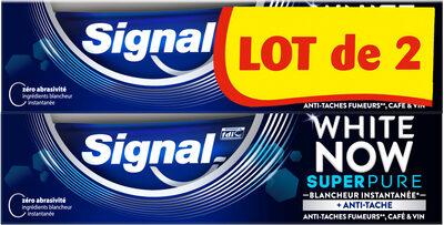 White Now Dentifrice Super Pure 2x75ml