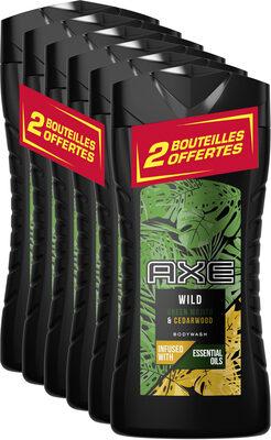AXE Gel Douche Homme Wild Mojito & Bois de Cèdre Lot 6x400ml
