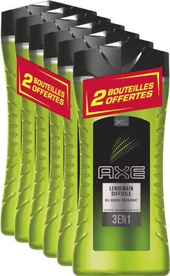 AXE 3en1 Gel Douche Homme Lendemain Difficile Format XL Lot 4+2 offerts x400ml