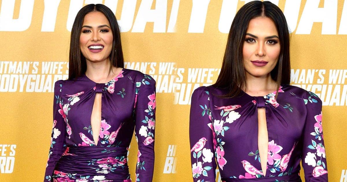 Che được vòng 2 ngấn mỡ thì HHHV Thế giới lại để lộ đôi chân "hoa gấm"