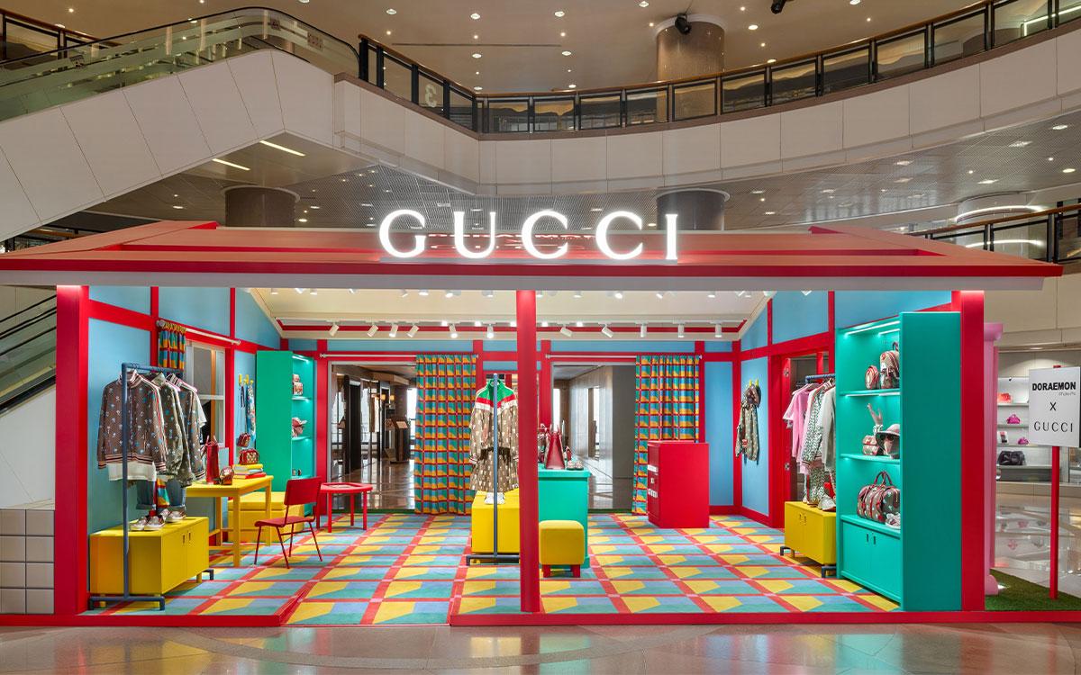"Check in" với mèo máy Doreamon tại các cửa hàng Gucci trên toàn thế giới