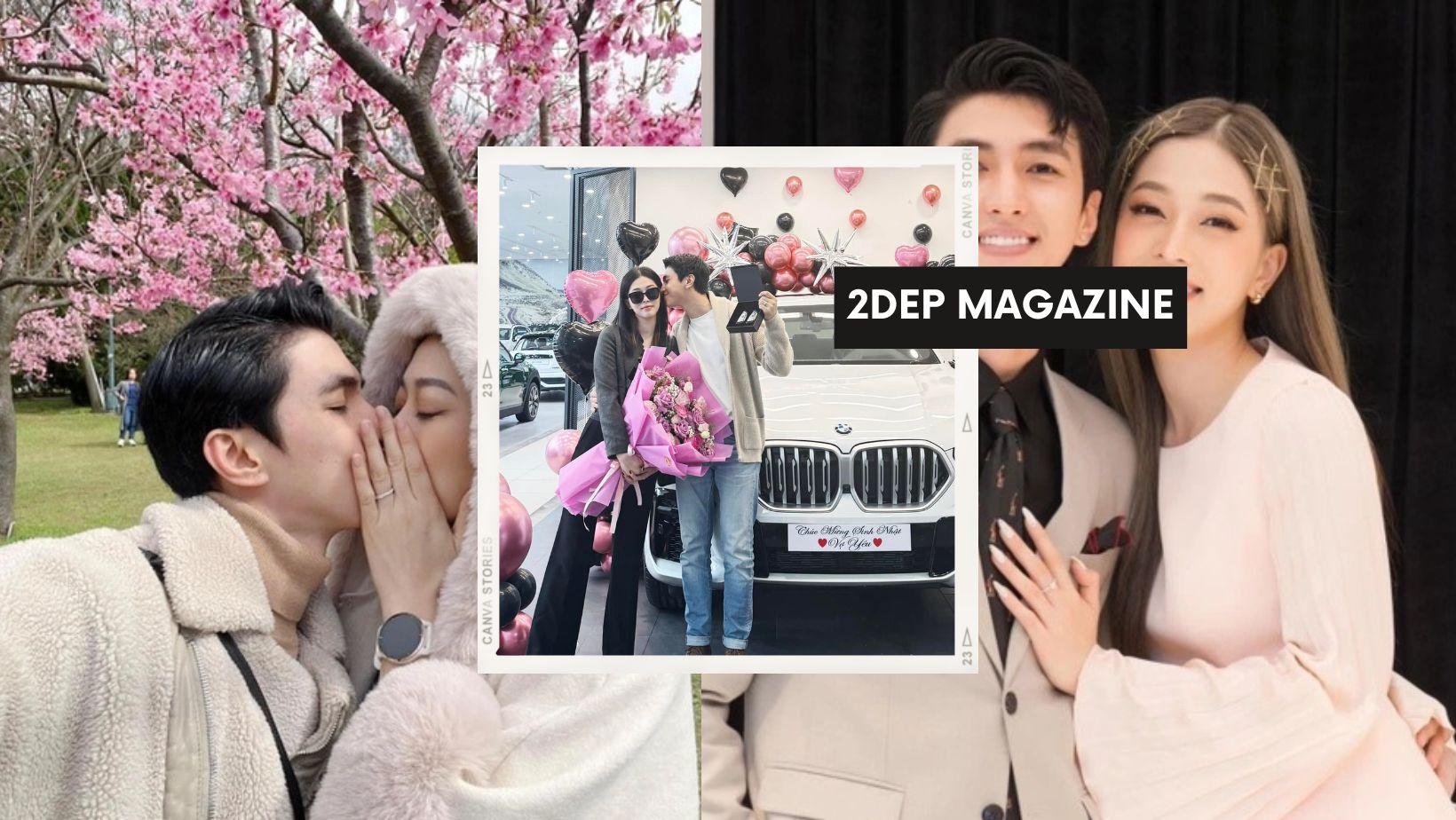 Ông xã Á hậu Vbiz chơi lớn, tặng xế hộp tiền tỷ cho vợ trong ngày sinh nhật