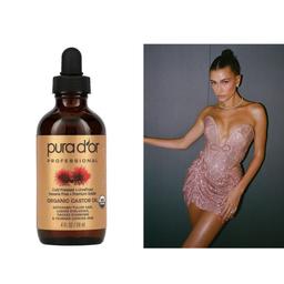 Hailey Bieber Tạo Kiểu Búi Tóc Hoàn Hảo Với Dầu Castor Pura D’or