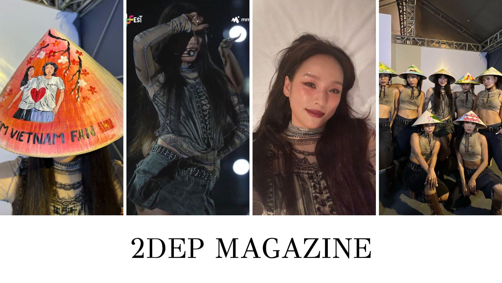 Lee Hyori khoe nón lá fan Việt tặng