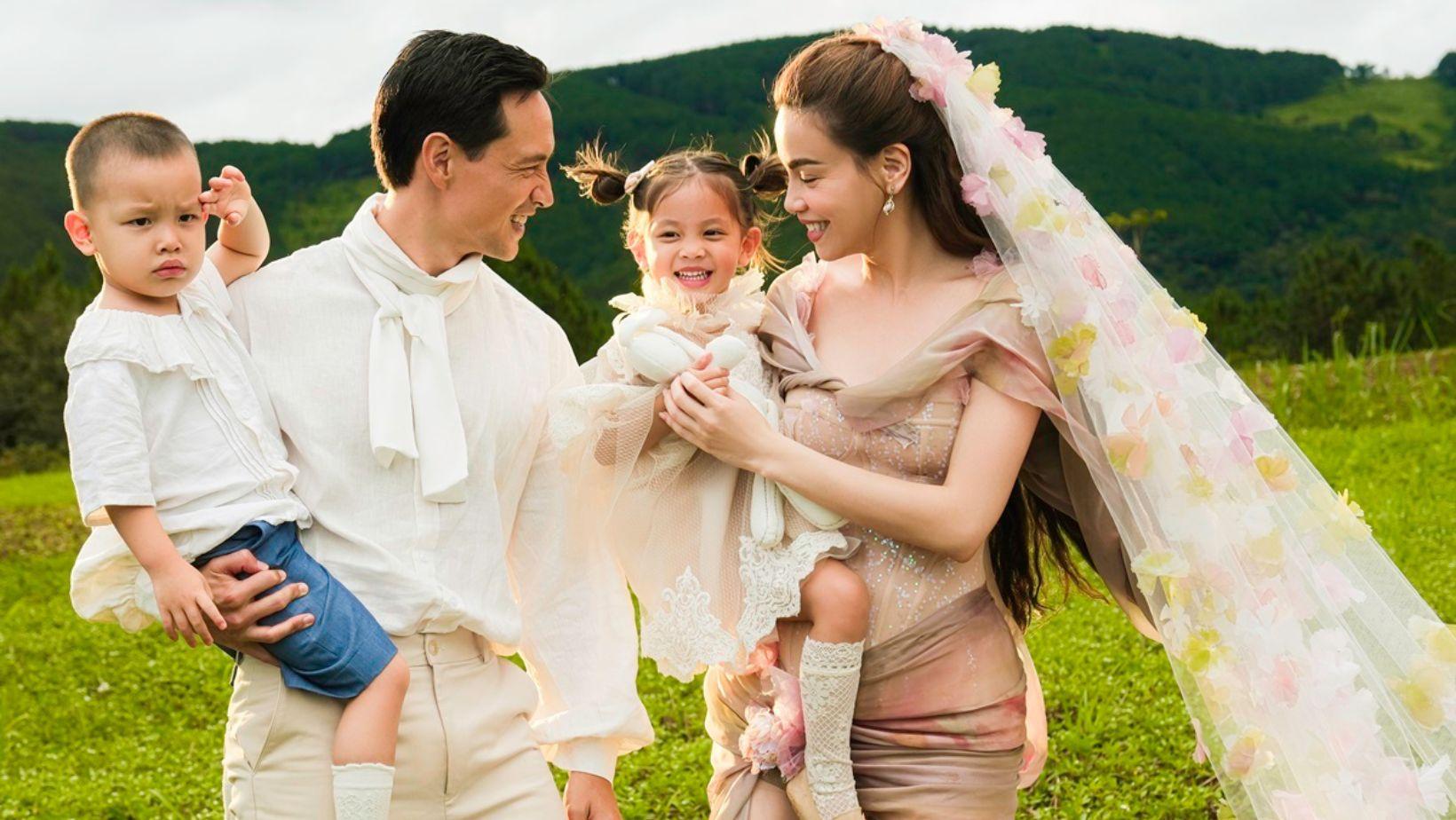 Hồ Ngọc Hà, Kim Lý lần đầu cùng cặp sinh đôi đóng MV