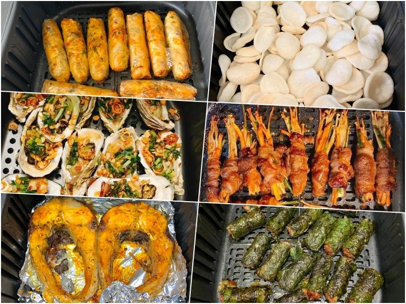 Cách làm hàng loạt món ngon bằng nồi chiên không dầu với thời gian cụ thể