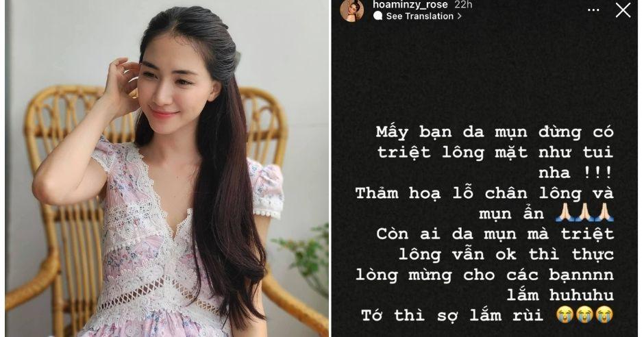 Da gặp nạn sau triệt lông mặt, Hòa Minzy mách nước tuýp chấm mụn siêu đỉnh