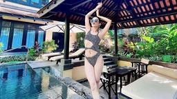Lệ Quyên chia sẻ bí quyết trẻ đẹp ở tuổi 40 nhưng bộ bikini mới là tâm điểm chú ý