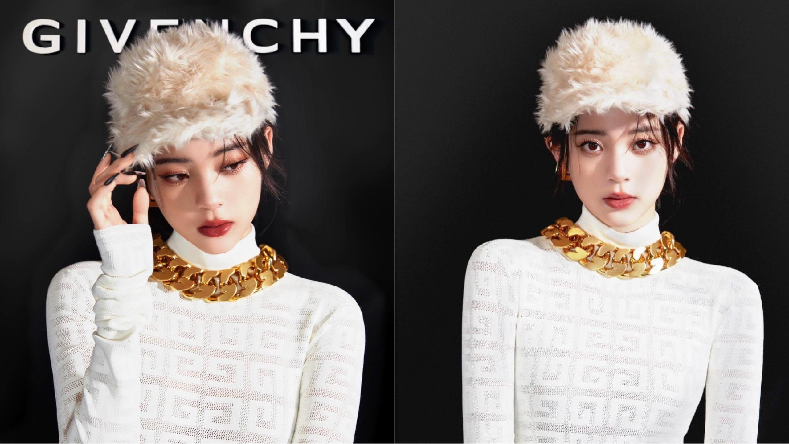 Âu Dương Na Na "lên đồ" cực lộng lẫy để xem livestream show diễn của Givenchy