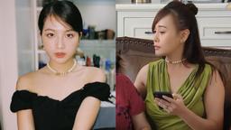 Diệp (Hương vị tình thân) khoe visual sang chảnh khi "đụng hàng" choker với chị Nam
