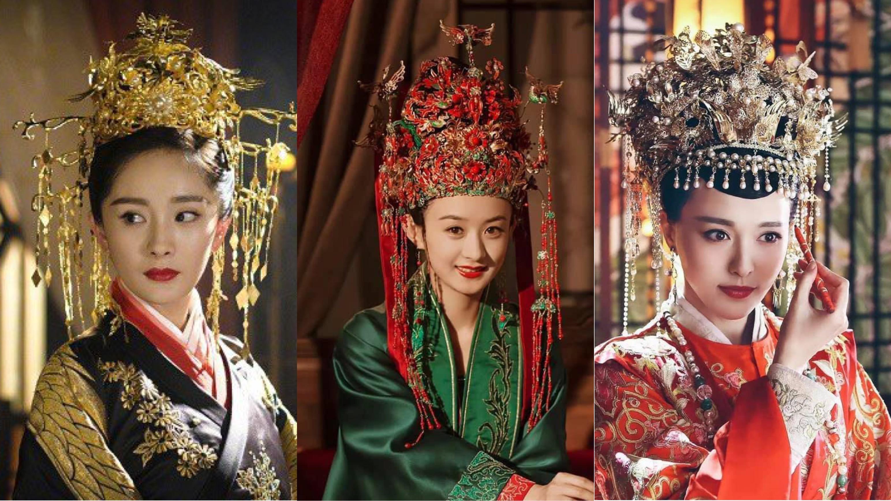 Triệu Lệ Dĩnh, Dương Mịch và dàn mỹ nhân Cbiz đọ sắc với mũ miện cổ trang