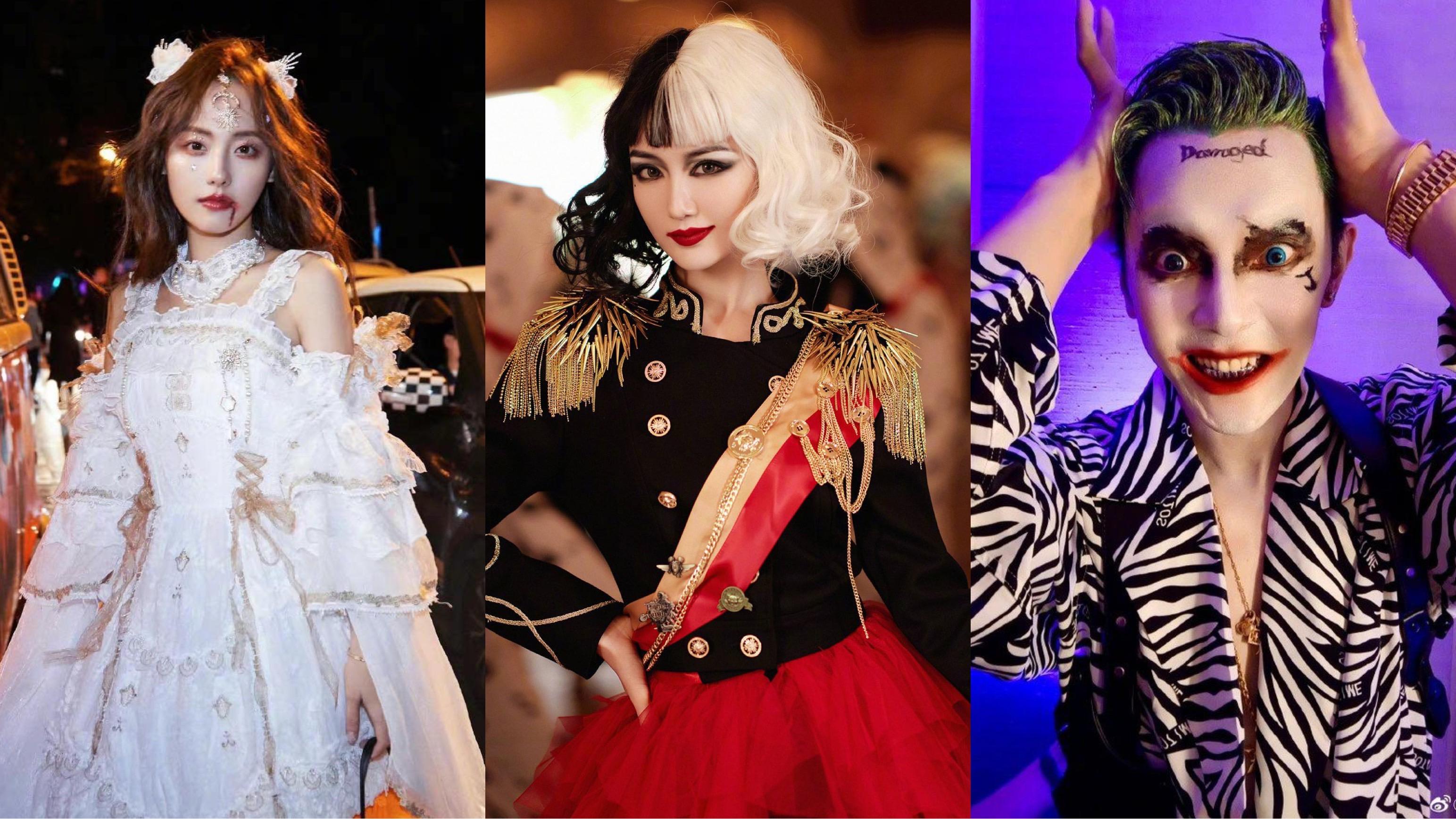 Dàn sao Cbiz đón Halloween: Mao Hiểu Đồng hoá Cruella nổi loạn, "Joker" Uông Đông Thành gây ám ảnh