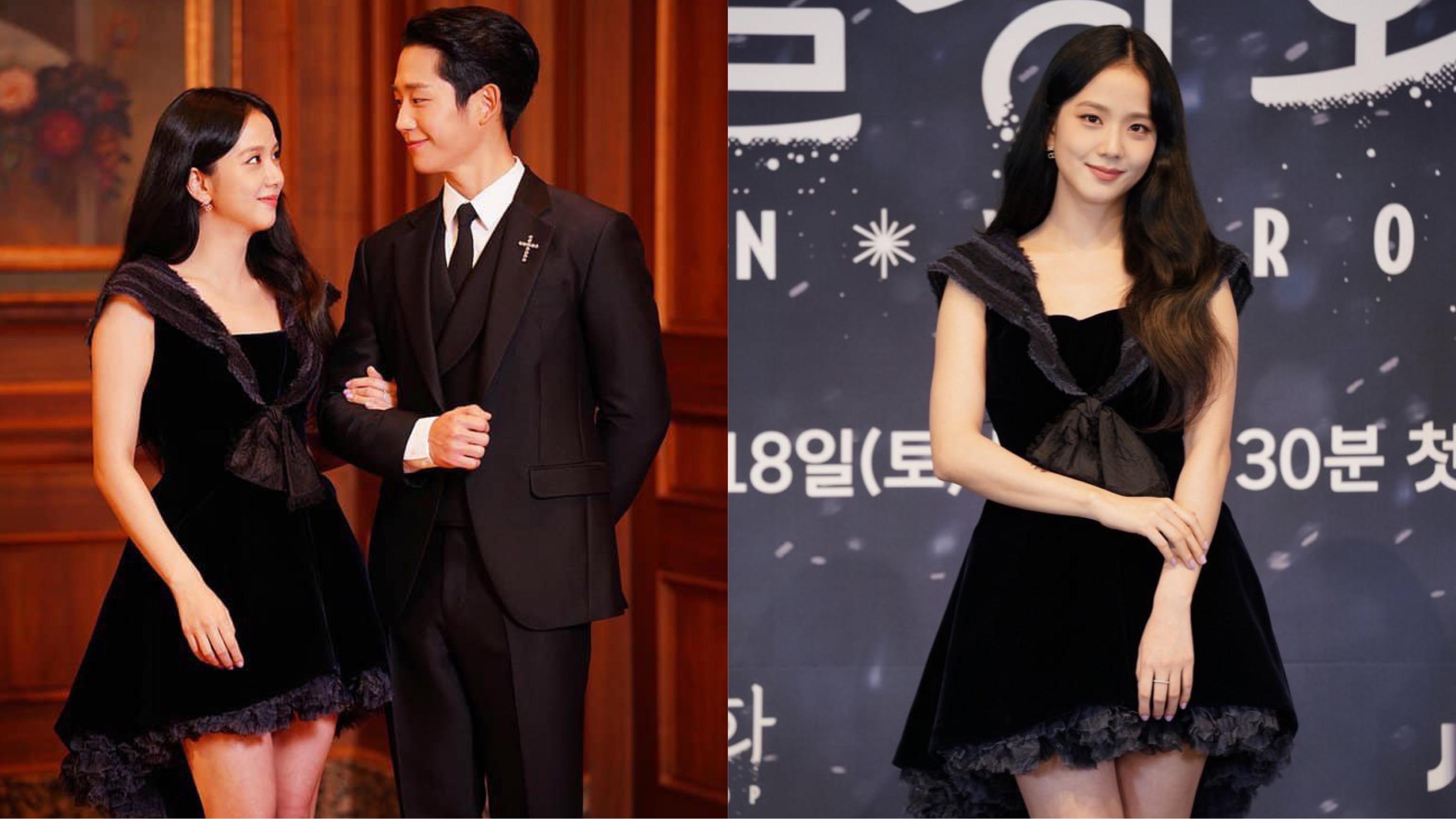 Style của Jisoo tại họp báo phim mới: Lần đầu diện đầm Haute Couture nhưng bị netizen chê hết lời