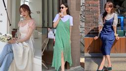 Váy 2 dây không hề hớ hênh, mặc được cả đi làm công sở nếu kết hợp với những item phổ thông này