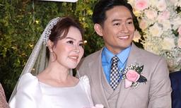 Vắng mặt tại đám cưới nhưng Lê Phương vẫn gửi hoa chúc mừng "tình cũ" Quý Bình