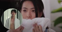 Minh Trang "ngã ngửa" khi chiêm ngưỡng màn khoe múi của "bạn trai" Song Luân ở hậu trường