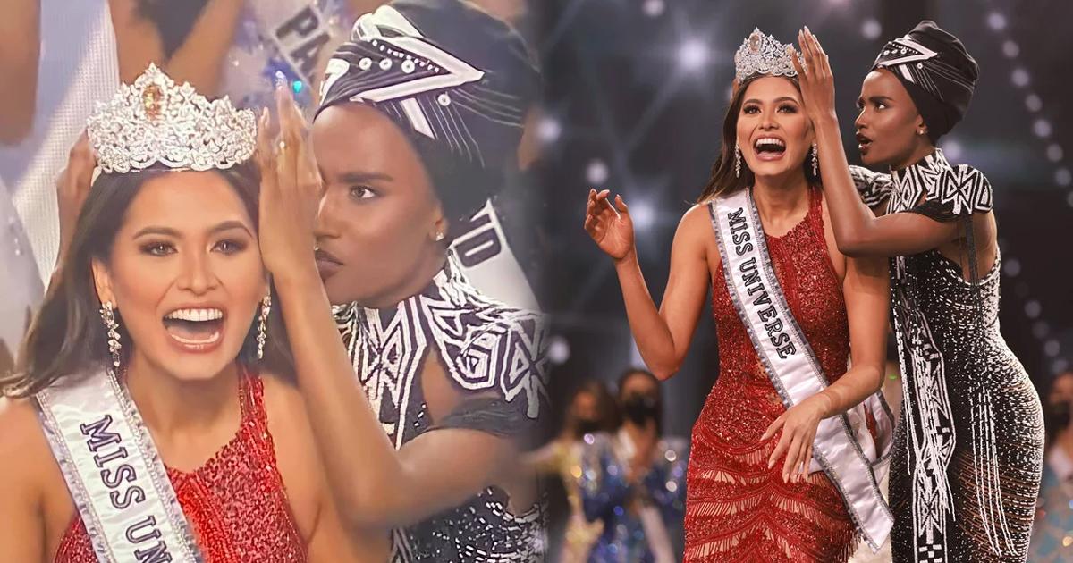 Cựu và tân Miss Universe gây bão vì 2 thái cực biểu cảm người cười không khép mồm, người mặt "căng như dây đàn"