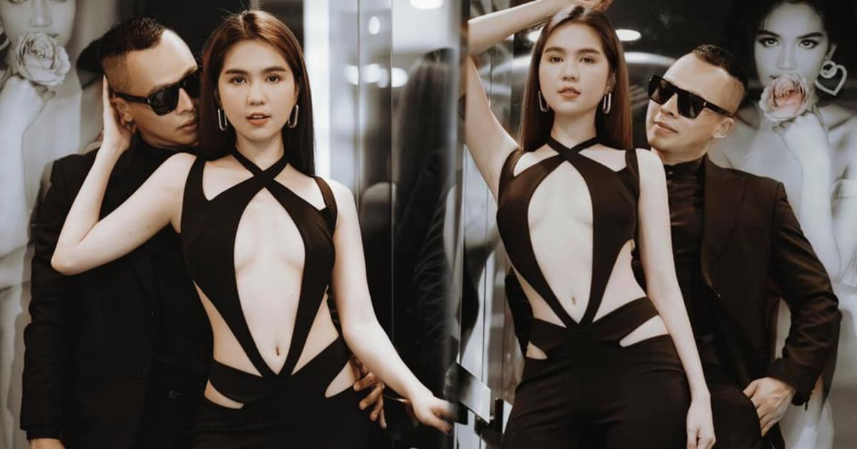 Ngọc Trinh lại diện trang phục "mặc như không mặc", nhưng gương mặt bánh bao mới là tâm điểm