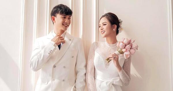 Thu Quỳnh tung bộ ảnh cô dâu chú rể với Anh Vũ, fan hối cưới đi thôi chị ơi