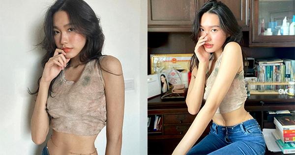 Cận cảnh vòng eo siêu nhỏ của Doãn Hải My, Ngọc Trinh cũng "không có cửa"