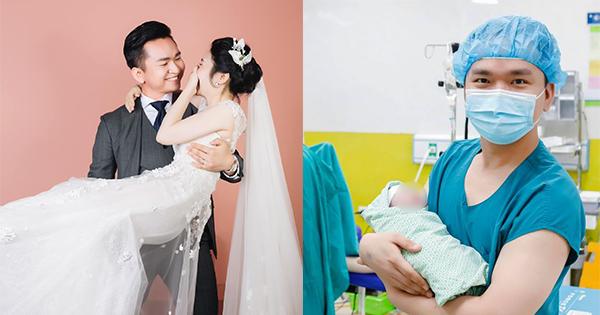 MC Hạnh Phúc đón con gái đầu lòng, bồi hồi lần đầu làm bố