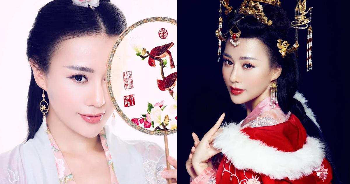 Đồng nghiệp "đu trend" ghép ảnh cổ trang, Phương Oanh tung luôn ảnh thật