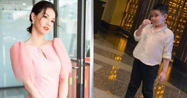 Mới 9 tuổi, con trai MC Quỳnh Chi và chồng cũ đã ra dáng soái ca