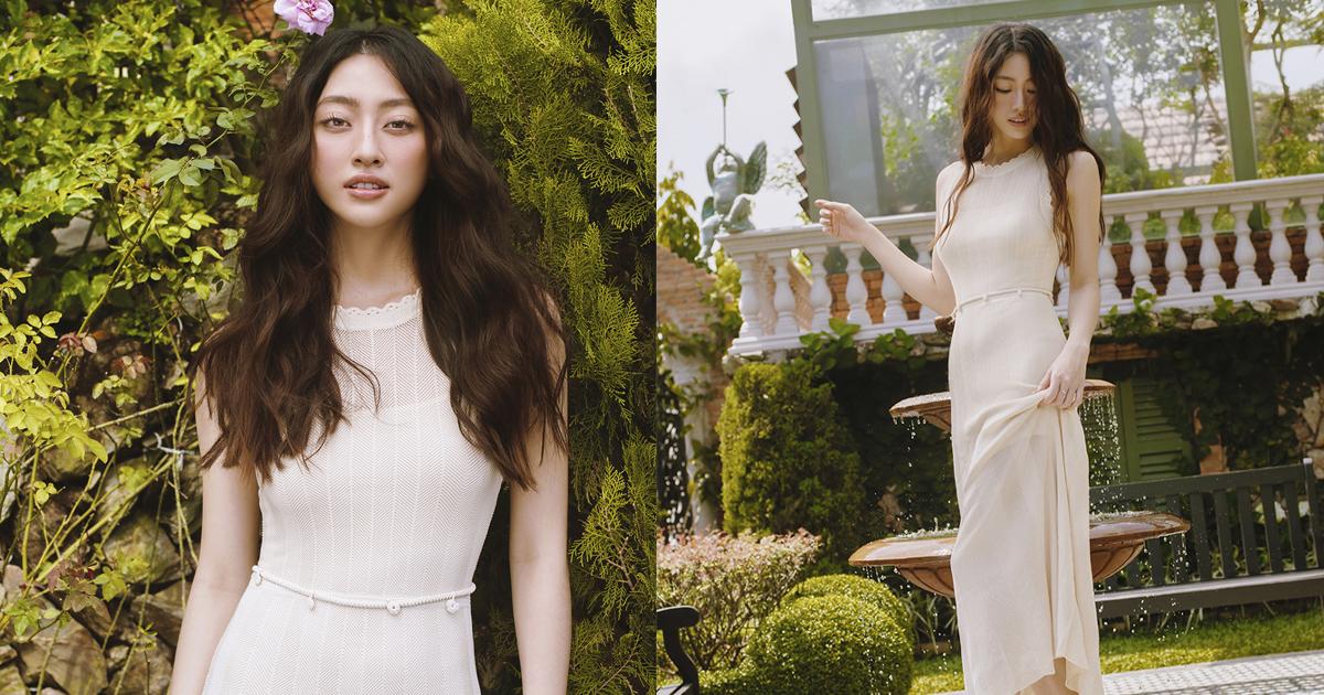 Hoàn thành KPI mua nhà ở tuổi 20, Lương Thùy Linh trở về làm "nàng thơ" đẹp dịu dàng