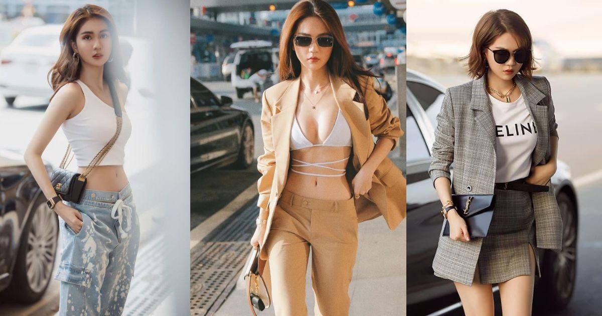 Ngọc Trinh có phong cách thời trang sân bay "cực chiến", chẳng ngán style "hiểm" nào