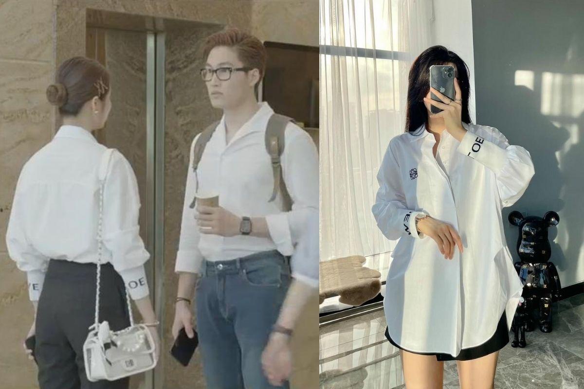 Cư dân mạng truy tìm danh tính chiếc sơ mi trắng được Huyền Lizzie diện khi gặp trai trẻ