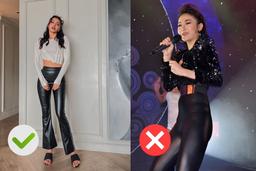 Sao Việt đọ sức với quần da bóng: Minh Tú được khen không ngớt, có người bị hằn cả "vùng cấm"
