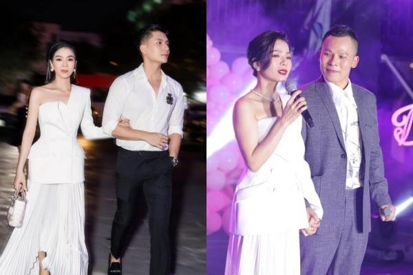 Lệ Quyên mặc lại đồ cũ dự sinh nhật Vũ Khắc Tiệp, nhưng cách "lên đồ" mỗi lần một khác