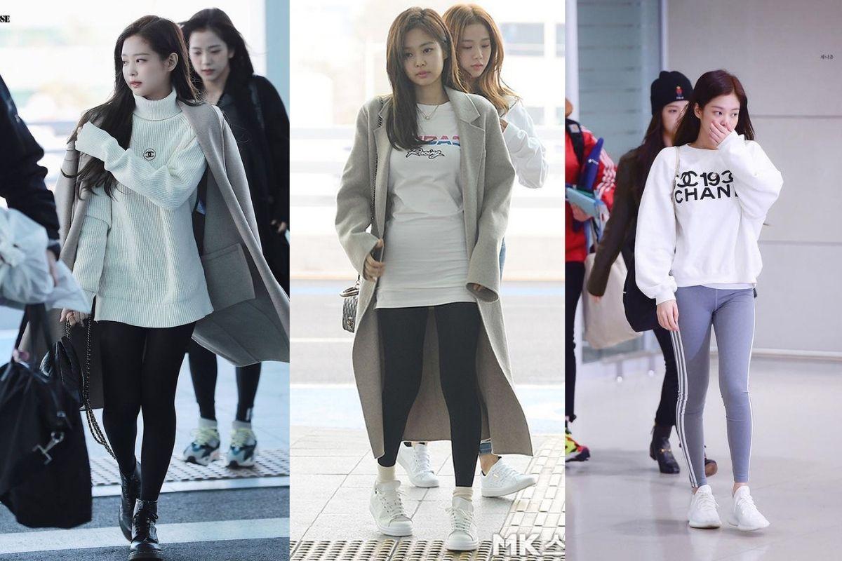 Ăn mặc như fashionista nhưng Jennie cũng có lúc mất điểm vì chiếc quần mà nàng nào cũng có