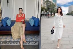 Học các mỹ nhân Việt diện chân váy xếp ly "bao đẹp, bao xinh" trước thềm năm mới