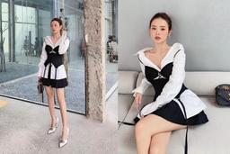 Thử mặc chiếc áo nhỏ bé này ra ngoài sơ mi, "cô giáo Midu" bất ngờ trước phản ứng của netizen Việt