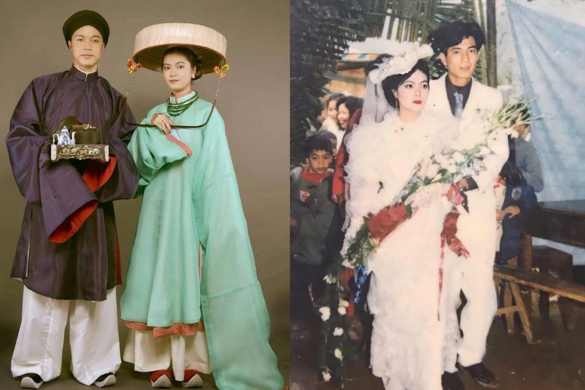 Không phải váy hay áo dài, có thời cô dâu Việt chỉ mặc áo sơ mi, quần tây trong ngày cưới