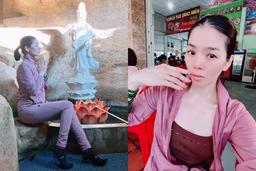 Bị nhắc nhở vì mặc legging bó sát lên chùa, Lệ Quyên tiếp tục mặc thiết kế thể thao vốn để "đi Gym"