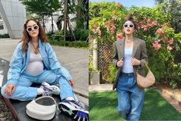 Biểu tượng nhan sắc Thái Lan Chompoo Araya vẫn mặc váy xuyên thấu dù "bụng mang dạ chửa"