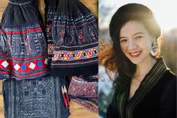 Thương hiệu La Pham sử dụng trang phục thổ cẩm tranh giải "Thời trang bền vững" ở Thuỵ Sỹ