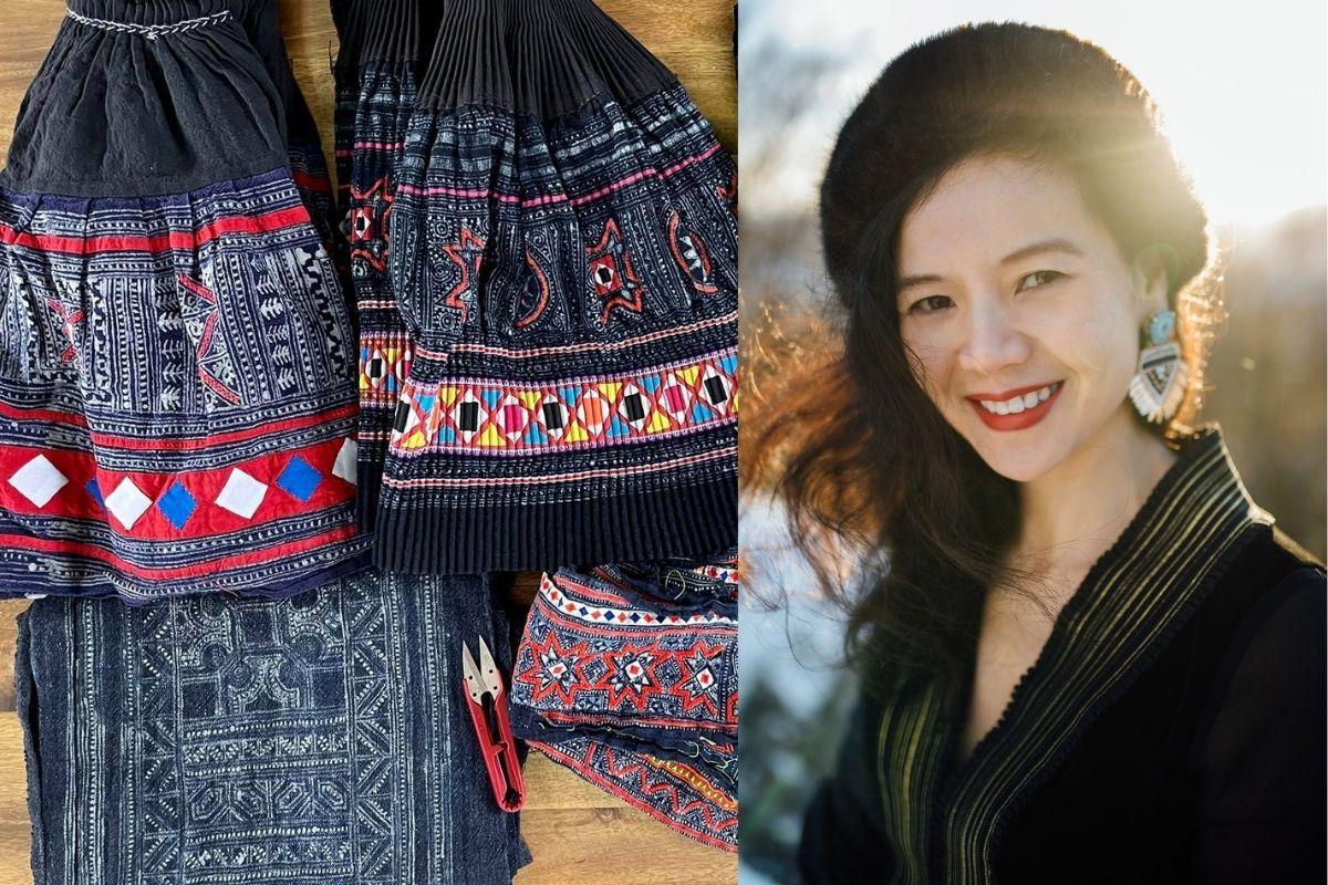 Thương hiệu La Pham sử dụng trang phục thổ cẩm tranh giải "Thời trang bền vững" ở Thuỵ Sỹ