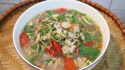 Cách làm canh hoa chuối nấu thịt lợn đậm đà, hấp dẫn lại giải ngán cho cả gia đình