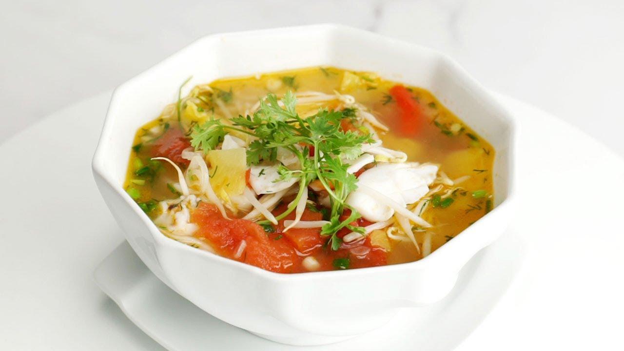 Cách làm canh mực nấu dứa chua ngọt, chỉ 15 phút có ngay nồi canh ngon khó cưỡng