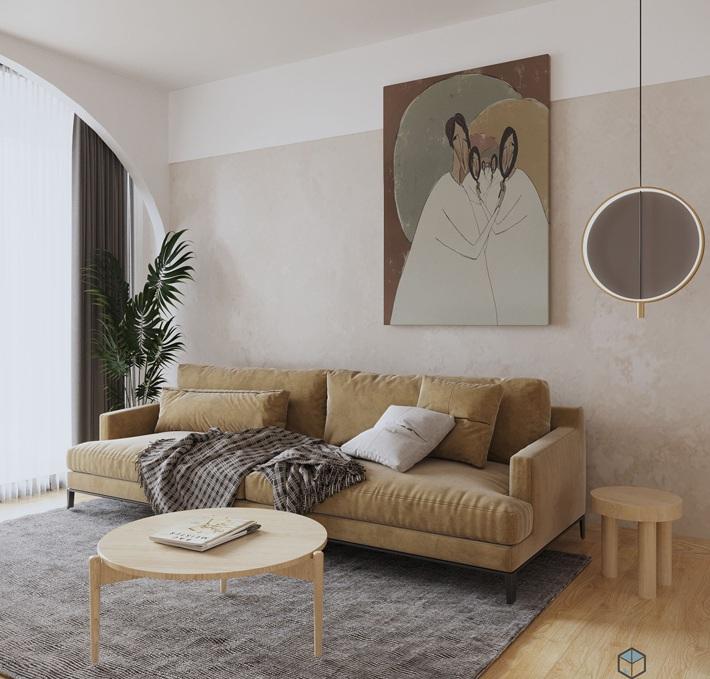 Ngắm căn hộ ven đô Hà Nội đầy thú vị với họa tiết hình học