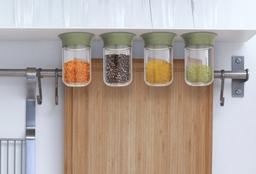 Lưu trữ thông minh phòng bếp nhờ bộ hộp nắp hít cực tiết kiệm không gian