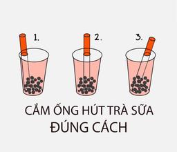 Cách cắm ống hút trà sữa đúng để ăn hết được trân châu