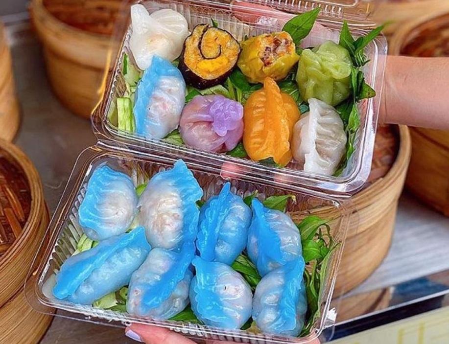 Ngon miệng, đẹp mắt với món dimsum có màu xanh đậu biếc ở quận 4